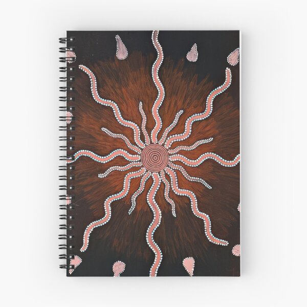 Item preview, Bush fire dreaming at warlugulong - native art designed and sold by NeonCanvasDream.