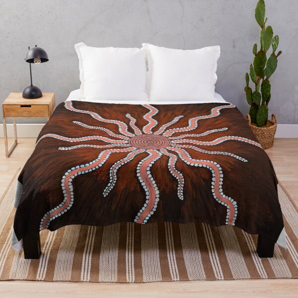 Item preview, Bush fire dreaming at warlugulong - native art designed and sold by NeonCanvasDream.