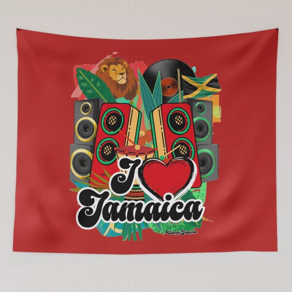 Item preview, I heart Jamaica designed and sold by artbyomega.
