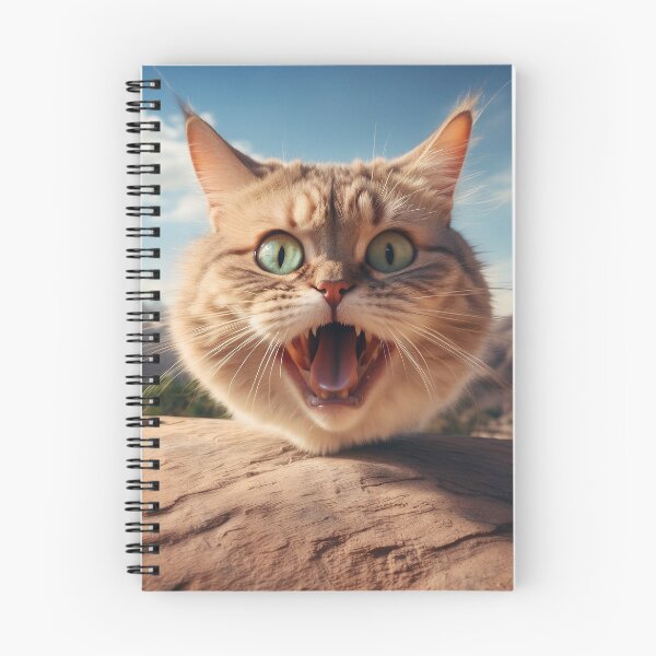 Item preview, Funny screaming cat with big eyes designed and sold by HolaJosephina.