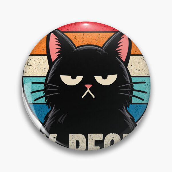 Item preview, Grumpy Black Cat Ew People Retro Vintage designed and sold by smaildon.