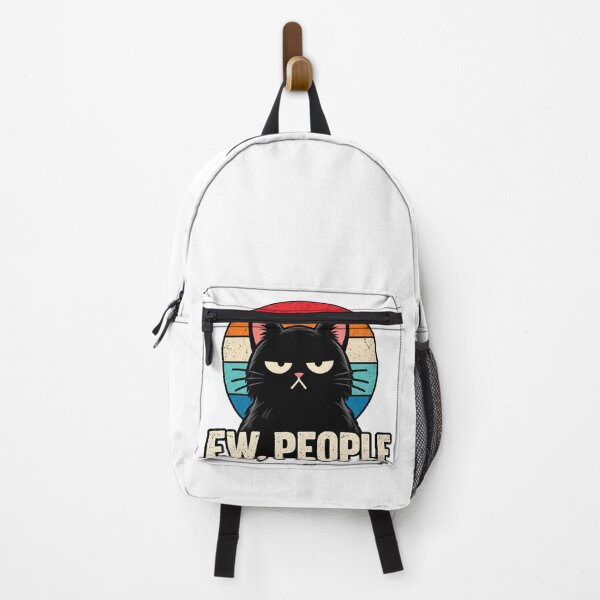 Item preview, Grumpy Black Cat Ew People Retro Vintage designed and sold by smaildon.