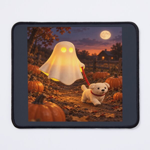 Item preview, Ghost Walking Dog for Spooky Dog Moms designed and sold by POD DYNASTY | Original Print On Demand T-Shirt Graphics.