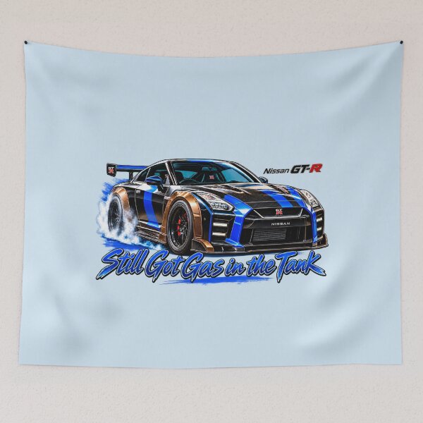 Item preview, Still Got Gas in the Tank Nissan GT-R T-Shirt designed and sold by TZehrfeldPhotos.