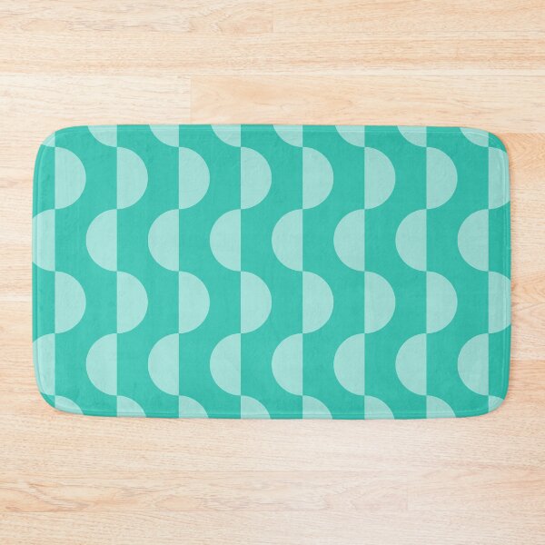 Item preview, Mod Semicircle Waves – 70s Optical Geometric Ripple Pattern | Teal designed and sold by Frohyou.