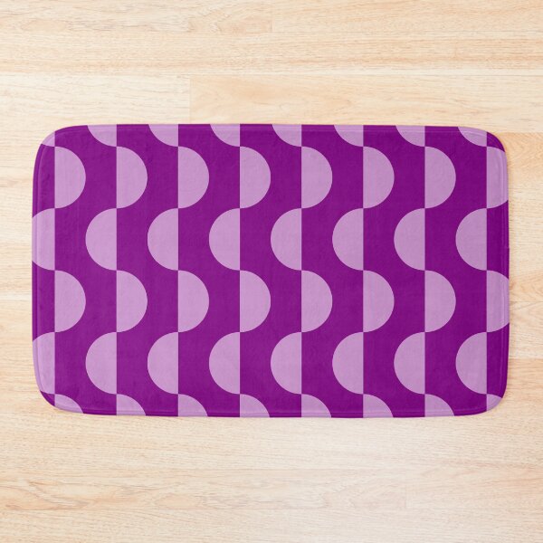 Item preview, Mod Semicircle Waves – 70s Optical Geometric Ripple Pattern | Purple designed and sold by Frohyou.