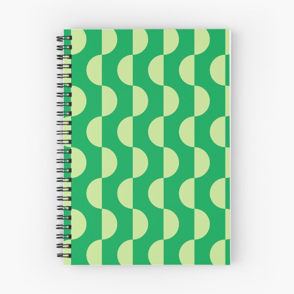 Item preview, Mod Semicircle Waves – 70s Optical Geometric Ripple Pattern | Green designed and sold by Frohyou.
