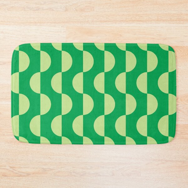 Item preview, Mod Semicircle Waves – 70s Optical Geometric Ripple Pattern | Green designed and sold by Frohyou.