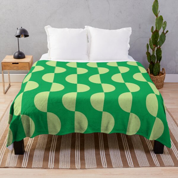 Item preview, Mod Semicircle Waves – 70s Optical Geometric Ripple Pattern | Green designed and sold by Frohyou.
