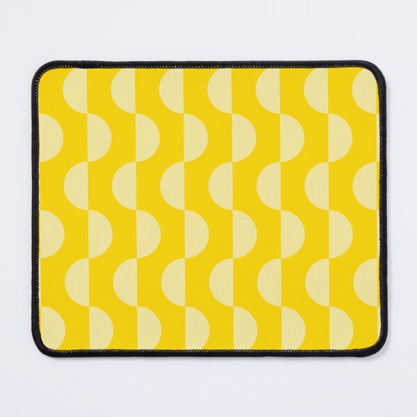 Item preview, Mod Semicircle Waves – 70s Optical Geometric Ripple Pattern | Yellow designed and sold by Frohyou.