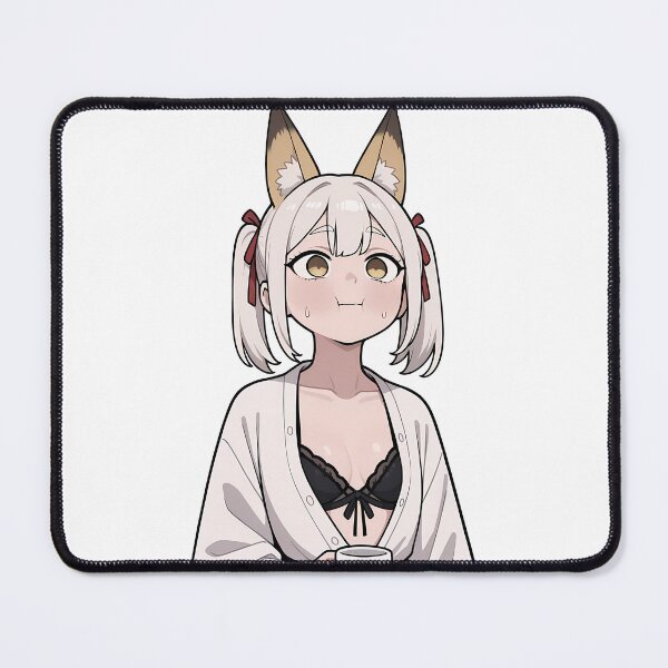 Item preview, Sultry Fox Shrine Maiden Kitsune Miko Pinup designed and sold by DegenMerch.
