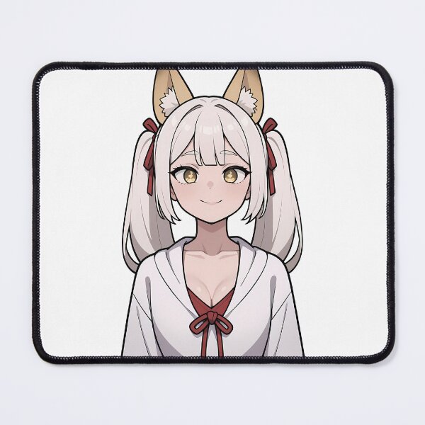 Item preview, Sultry Fox Shrine Maiden Kitsune Miko Pinup designed and sold by DegenMerch.