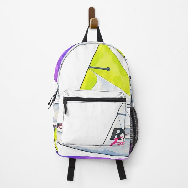 Item preview, Colorful RS Feva Sailing Dinghy Watercolor designed and sold by saltyhydrangea.