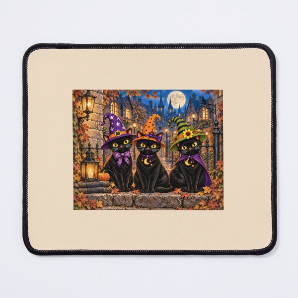 Item preview, Halloween Night Out — Three Black Cats designed and sold by Novel Works Studio.