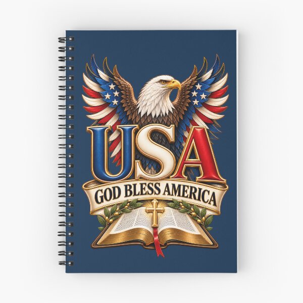 Item preview, USA God Bless America – Patriotic Christian Eagle Design designed and sold by HO•Designs.