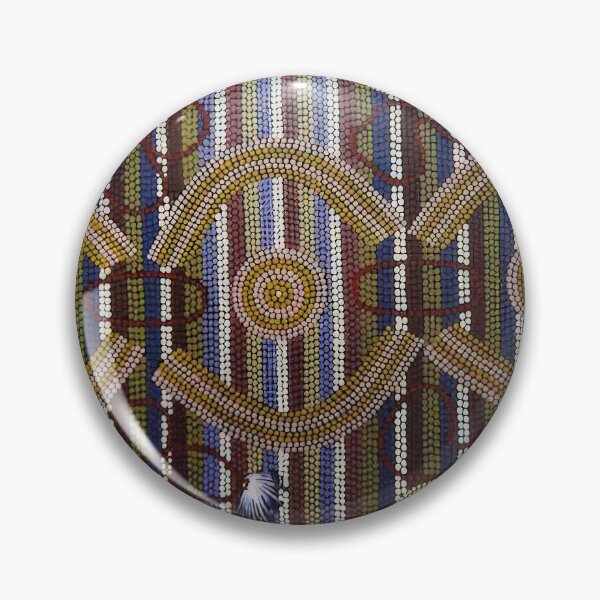 Item preview, Anmatyerre ceremonial designs associated with the rockhole site intankangu - 1982 designed and sold by NeonCanvasDream.
