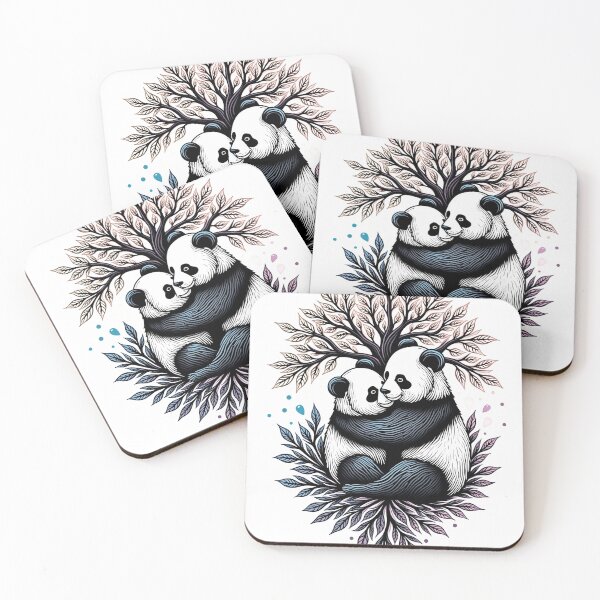 Item preview, Pandas vibrant designed and sold by Qubivibe.