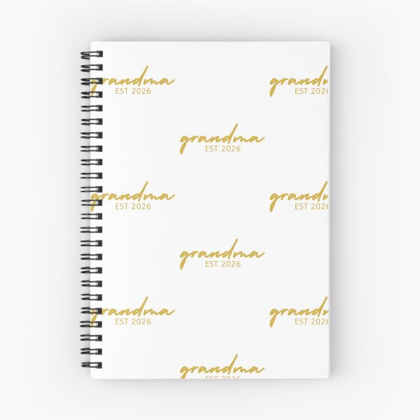 Item preview, Grandma Est 2026 Gold Script Typography designed and sold by EchoPrint Co..