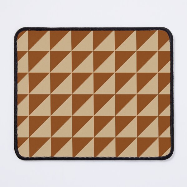 Item preview, Retro Diagonal Triangle Tile – Scandinavian Modern Geometric Pattern | Brown designed and sold by Frohyou.