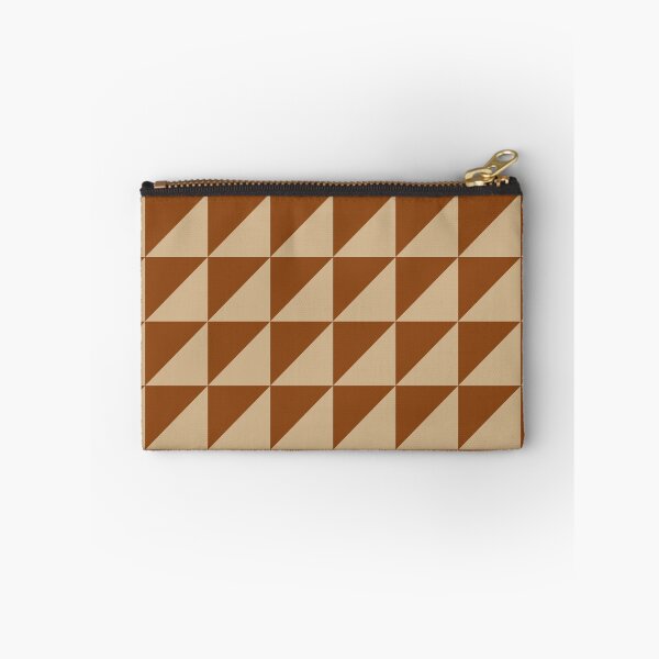 Item preview, Retro Diagonal Triangle Tile – Scandinavian Modern Geometric Pattern | Brown designed and sold by Frohyou.