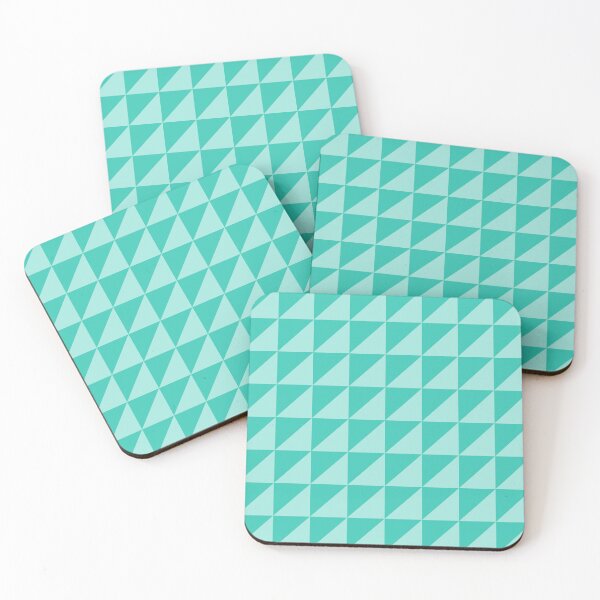 Item preview, Retro Diagonal Triangle Tile – Scandinavian Modern Geometric Pattern | Teal designed and sold by Frohyou.