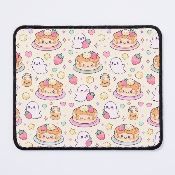 Item preview, Kawaii Ghost Pancake Pattern designed and sold by Soft Berry Studio.