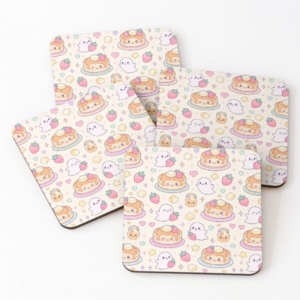 Item preview, Kawaii Ghost Pancake Pattern designed and sold by Soft Berry Studio.