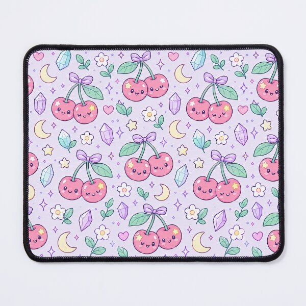 Item preview, Kawaii Magic Cherry Pattern designed and sold by Soft Berry Studio.
