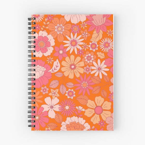 Item preview, Groovy 70s Flower Power – Retro Mod Floral Garden Pattern | Orange designed and sold by Frohyou.