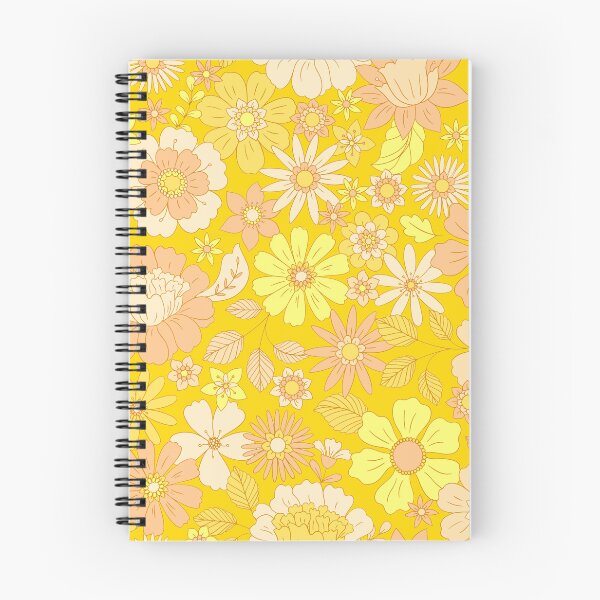 Item preview, Groovy 70s Flower Power – Retro Mod Floral Garden Pattern | Yellow designed and sold by Frohyou.