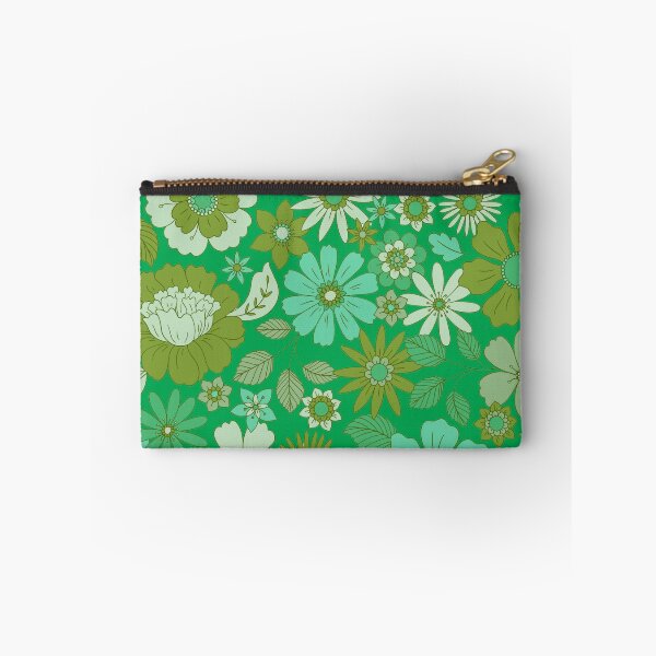 Item preview, Groovy 70s Flower Power – Retro Mod Floral Garden Pattern | Green designed and sold by Frohyou.