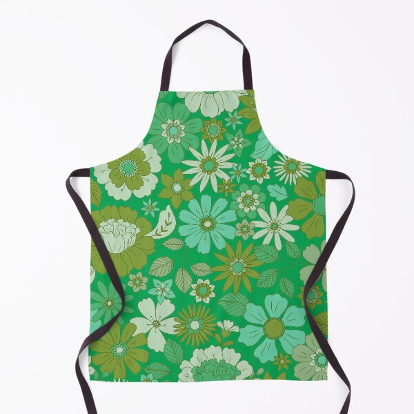 Item preview, Groovy 70s Flower Power – Retro Mod Floral Garden Pattern | Green designed and sold by Frohyou.