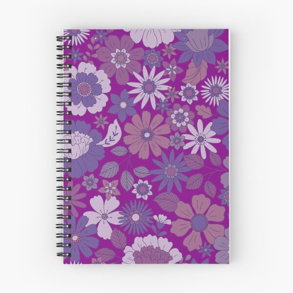Item preview, Groovy 70s Flower Power – Retro Mod Floral Garden Pattern | Purple designed and sold by Frohyou.