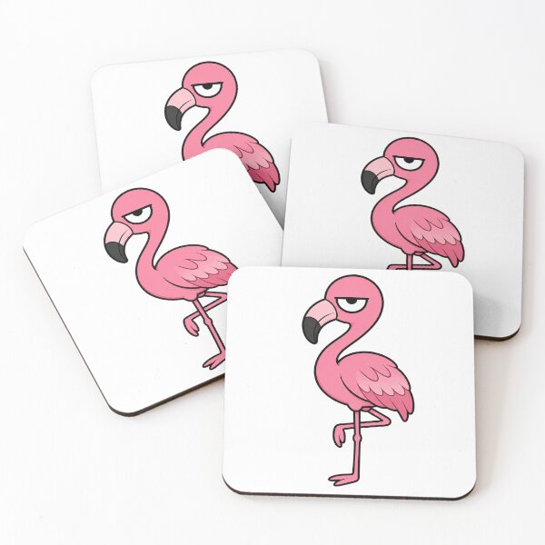 Item preview, Grumpy Flamingo Resting Bitch Face Cartoon designed and sold by Bitchy Little Things.