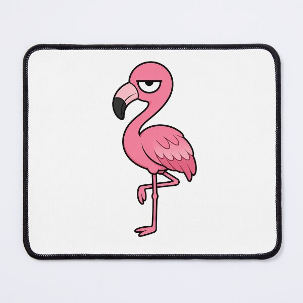 Item preview, Grumpy Flamingo Resting Bitch Face Cartoon designed and sold by Bitchy Little Things.