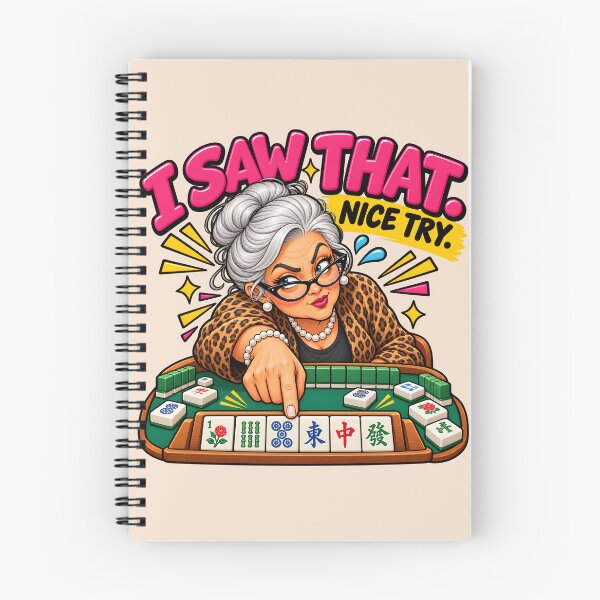 Item preview, I Saw That Nice Try Funny Mahjongg Player designed and sold by WearVerse440.