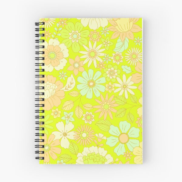 Item preview, Groovy 70s Flower Power – Retro Mod Floral Garden Pattern | Chartreuse designed and sold by Frohyou.