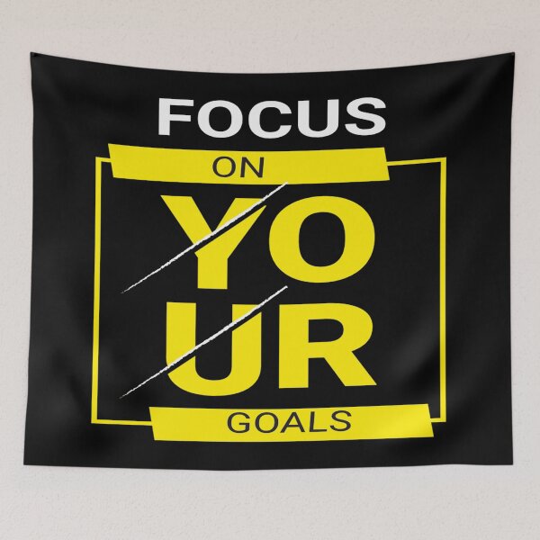 Item preview, Focus on Your Goals Motivation Typography designed and sold by Johnnies.