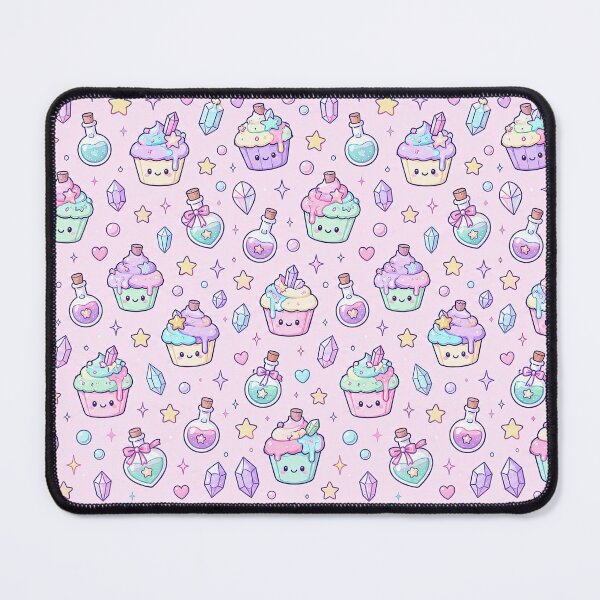 Item preview, Kawaii Magic Cupcake Potion Pattern designed and sold by Soft Berry Studio.