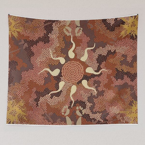 Item preview, Bush tucker and kangaroo dreaming at mount denison - 1993 designed and sold by NeonCanvasDream.