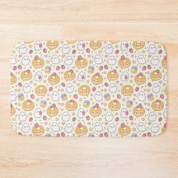 Item preview, Kawaii Ghost Waffle Pattern designed and sold by Soft Berry Studio.