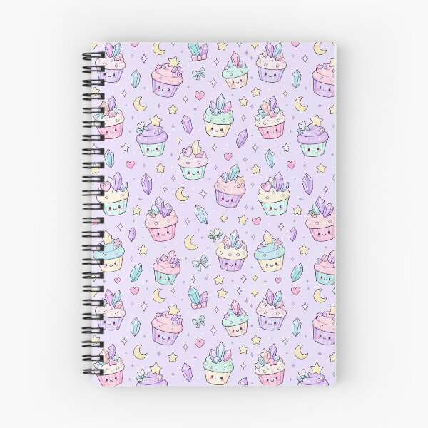 Item preview, Kawaii Crystal Cupcake Pattern designed and sold by Soft Berry Studio.
