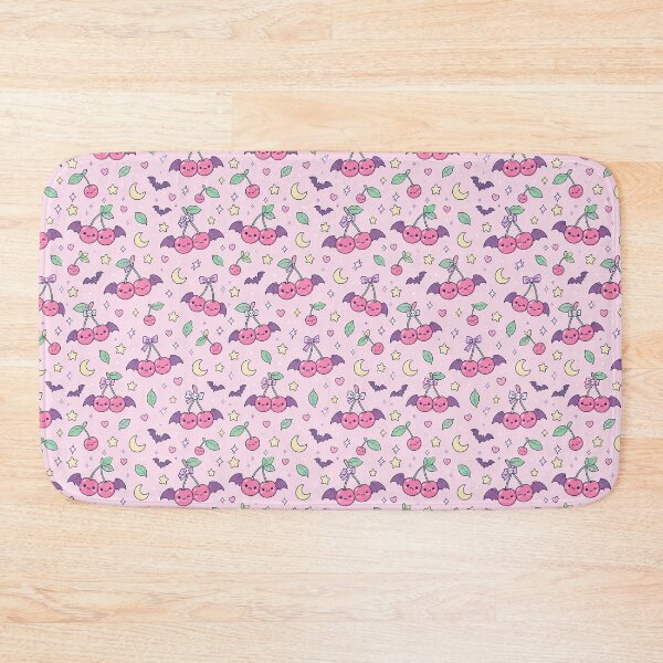 Item preview, Kawaii Bat Cherry Pattern designed and sold by Soft Berry Studio.