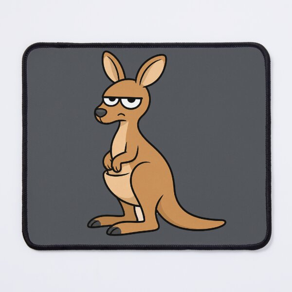 Item preview, Grumpy Kangaroo Resting Bitch Face Cartoon designed and sold by Bitchy Little Things.