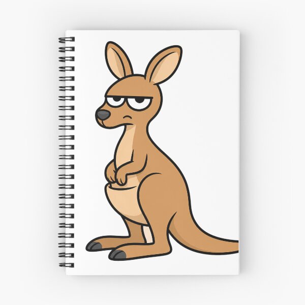 Item preview, Grumpy Kangaroo Resting Bitch Face Cartoon designed and sold by Bitchy Little Things.