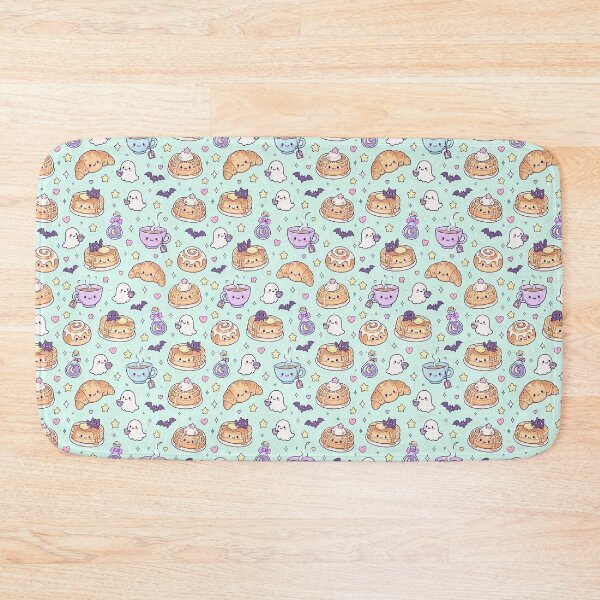 Item preview, Kawaii Spooky Breakfast Mix Pattern designed and sold by Soft Berry Studio.