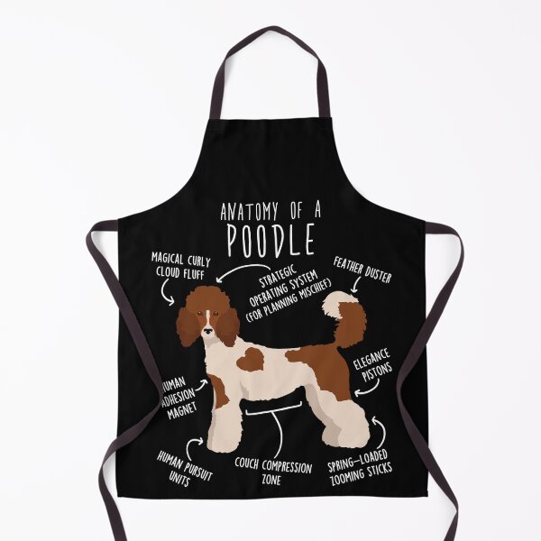 Item preview, Parti Standard Poodle Dog Anatomy designed and sold by Clara Hollins.