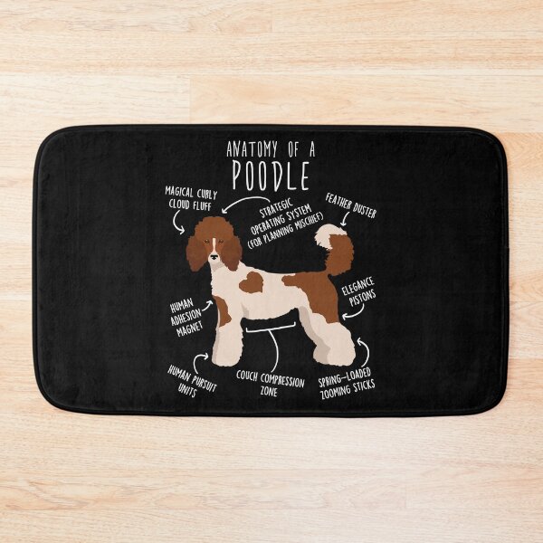 Item preview, Parti Standard Poodle Dog Anatomy designed and sold by Clara Hollins.