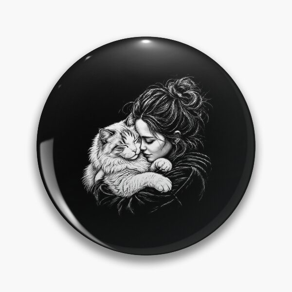 Item preview, Ragamuffin Cat Cuddling Girl designed and sold by gunaone-design.