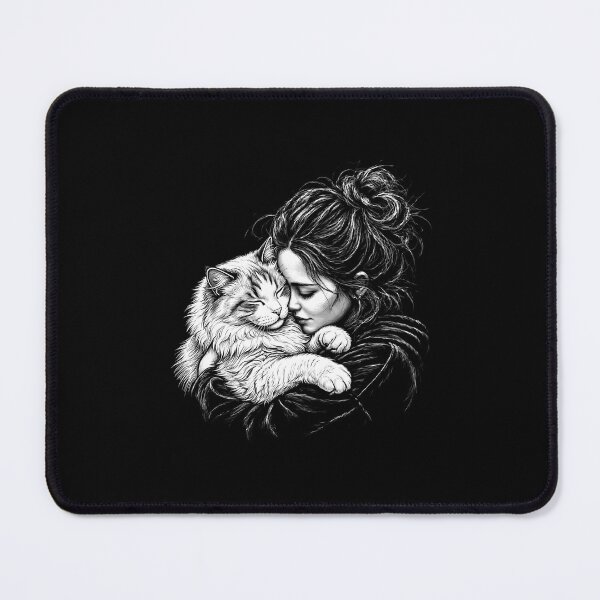 Item preview, Ragamuffin Cat Cuddling Girl designed and sold by gunaone-design.